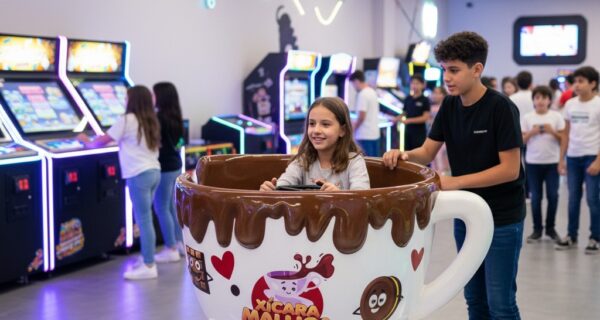 Gira Gira Xícara Maluca | Brinquedo Mecânico