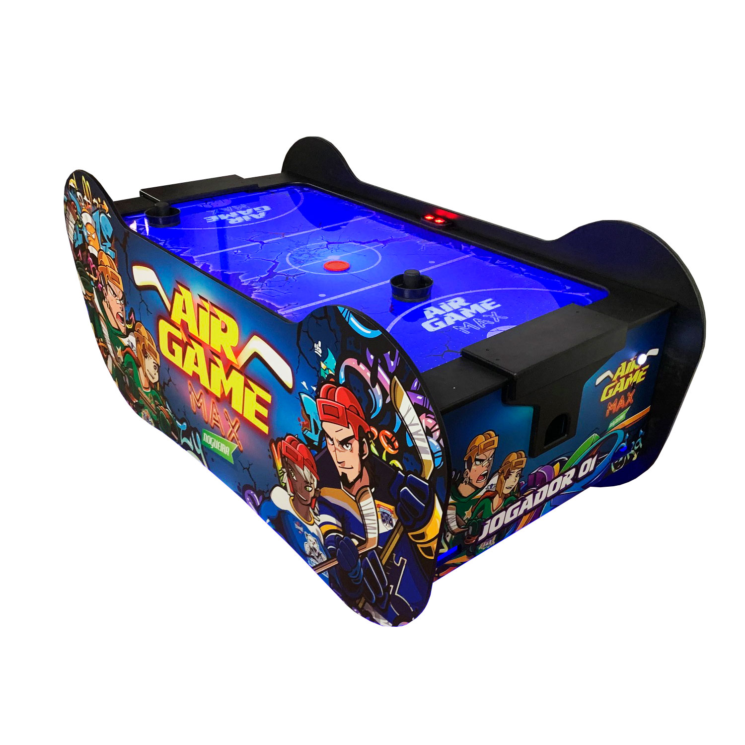 Mini Jogo Air Hockey De Mesa 71 cm Completo Portátil JH7056G - Tem