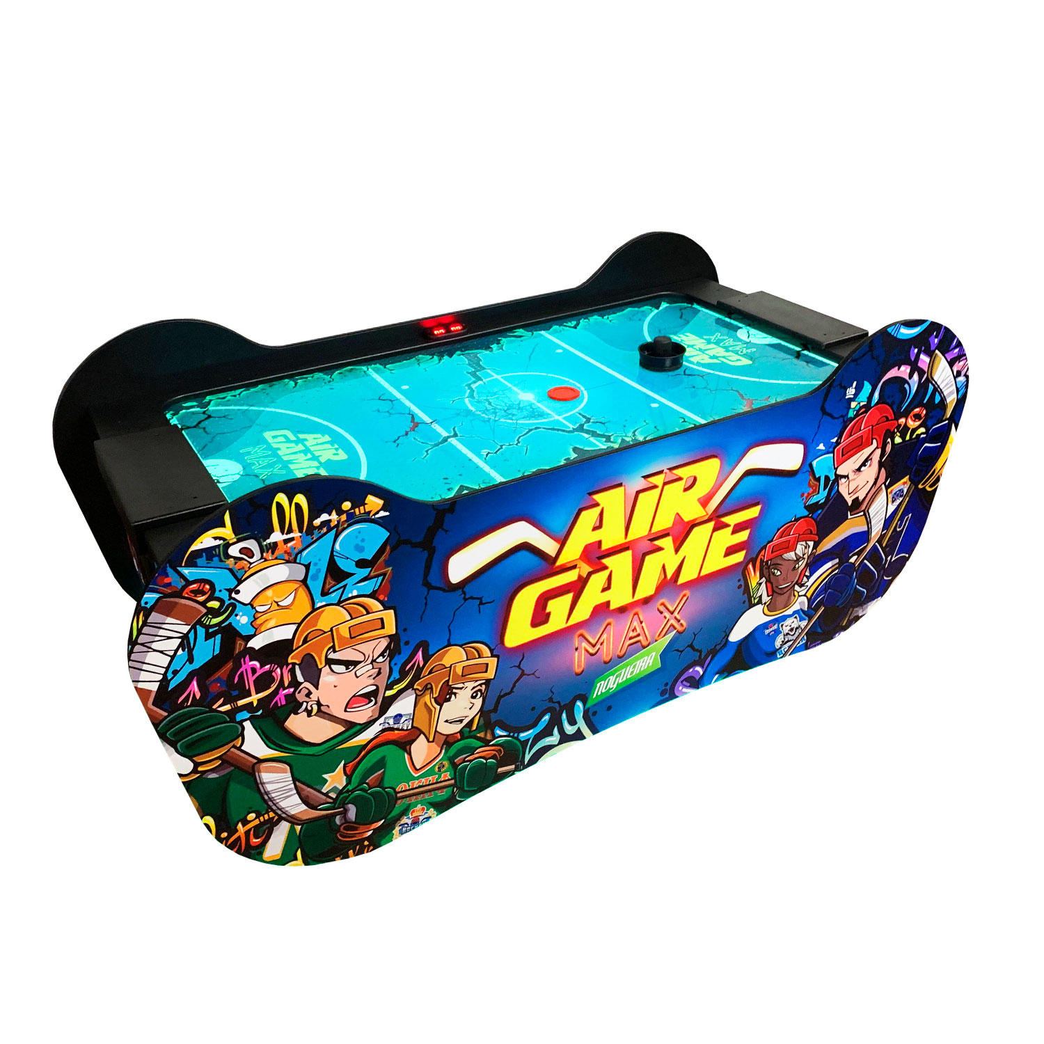 Mini Jogo Air Hockey De Mesa 71 cm Completo Portátil JH7056G - Tem